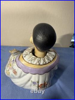Vintage Nodder With Hand, Head And Tongue Movement-handpainted Marked N In C-6t