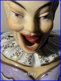 Vintage Nodder With Hand, Head And Tongue Movement-handpainted Marked N In C-6t