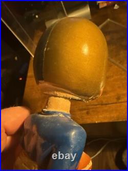 Vintage Notre Dame Round Gold Base BOBBLEHEAD 1967 NCAA Nodder Fighting Irish