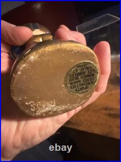 Vintage Notre Dame Round Gold Base BOBBLEHEAD 1967 NCAA Nodder Fighting Irish