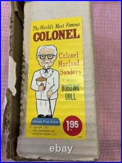 Vintage Original 1960's Colonial Sanders Advertising Bobblehead with Box Vintage Original 1960's Colonial Sanders Advertising Bobblehead with Box
