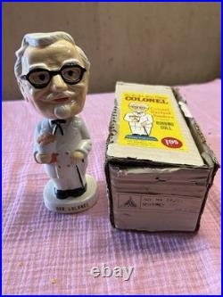 Vintage Original 1960's Colonial Sanders Advertising Bobblehead with Box Vintage Original 1960's Colonial Sanders Advertising Bobblehead with Box