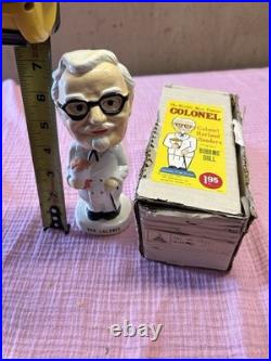 Vintage Original 1960's Colonial Sanders Advertising Bobblehead with Box Vintage Original 1960's Colonial Sanders Advertising Bobblehead with Box