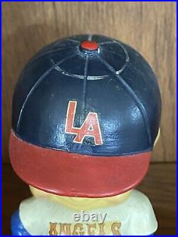 Vintage Original 1960's Los Angeles Angels Bobblehead MLB Blue Square Base Japan