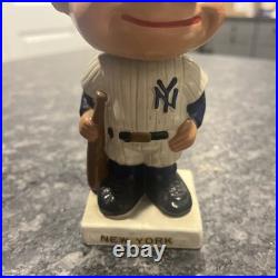 Vintage Original 1960's New York Yankees White Base Bobblehead! Condition issues