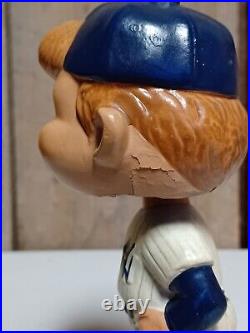 Vintage Original 1960's New York Yankees White Base Bobblehead Nodder Elbows Out