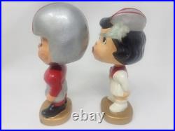 Vintage Original 1960's San Francisco 49ers Kissing Pair Bobblehead Nodder BUF