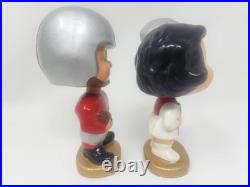 Vintage Original 1960's San Francisco 49ers Kissing Pair Bobblehead Nodder BUF