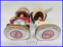 Vintage Original 1960's San Francisco 49ers Kissing Pair Bobblehead Nodder BUF