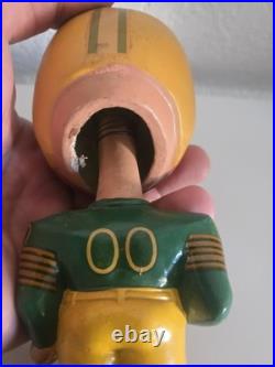 Vintage Original 1965 Green Bay Packers NFL Football Gold Base BOBBLEHEAD Nodder