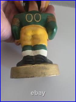 Vintage Original 1965 Green Bay Packers NFL Football Gold Base BOBBLEHEAD Nodder
