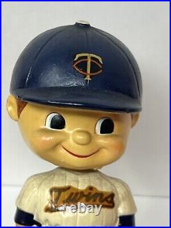 Vintage Original Minnesota Twins Blue Base Bobblehead Nodder