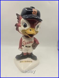 Vintage Original St. Louis Cardinals Nodder Bobblehead White Base Japan 1960's