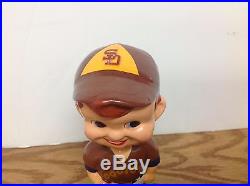 Vintage Original TEI Set of 2 San Diego Padres Bat / Ball + Glove Bobbleheads