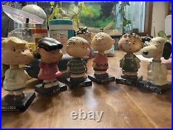 Vintage Peanuts Charlie Brown Bobblehead/Nodder Set Of 6 From JAPAN LEGO 50-60's