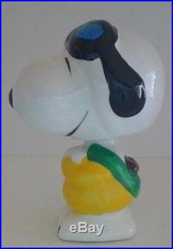 Vintage Peanuts Snoopy Flying Ace Bobblehead Extremly Rare