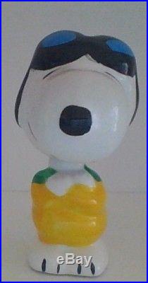 Vintage Peanuts Snoopy Flying Ace Bobblehead Extremly Rare