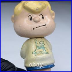 Vintage Peanuts Snoopy Schroeder Bobblehead Figure Nodder Lego Japan