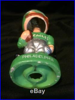 Vintage Philadelphia Eagles 1960's Nodder Bobblehead Wire Mask Toes Green Base