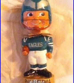 Vintage Philadelphia Eagles 1967 Gold Base Nodder Bobblehead