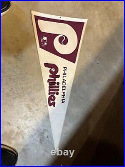 Vintage Philadelphia Phillies Lot Pins Plush Pennants Cards Bobble Heads