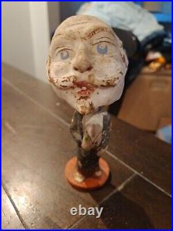 Vintage Plaster/paper Mache Bobble Head A10