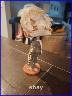 Vintage Plaster/paper Mache Bobble Head A10