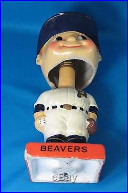 Vintage Portland Beavers Baseball Team Player Bobblehead Nodder Figurine 1960s