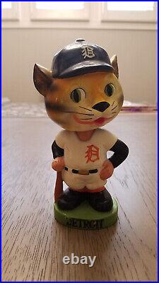 Vintage RARE Baseball Detroit Tigers Mascot Bobble Hard Nodder 1960s