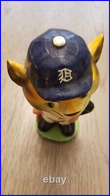 Vintage RARE Baseball Detroit Tigers Mascot Bobble Hard Nodder 1960s