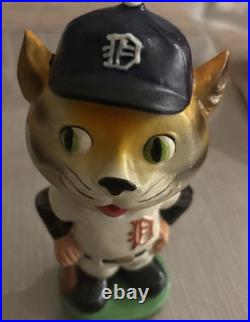 Vintage RARE Baseball Detroit Tigers Mascot Bobble Hard Nodder Green Base 1962 Vintage RARE Baseball Detroit Tigers Mascot Bobble Hard Nodder Green Base 1962