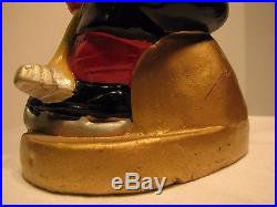 Vintage Rare Bobble Head Nodder Chicago BlackHawks Gold Base Sports Specialties