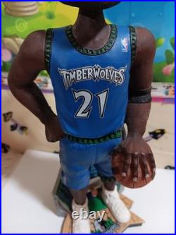 Vintage Rare Minnesota Timberwolves 10 Kevin Garnett #21 Bobble Head Glass