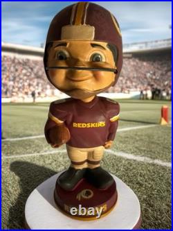 Vintage Rare Washington Legends Of The Field Redskins Retro Bobblehead 7.5