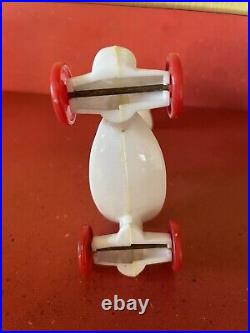 Vintage Rosbro/tico Toys Hard Plastic Valentine Bobble-head Girl On Wheels Vintage Rosbro/tico Toys Hard Plastic Valentine Bobble-head Girl On Wheels