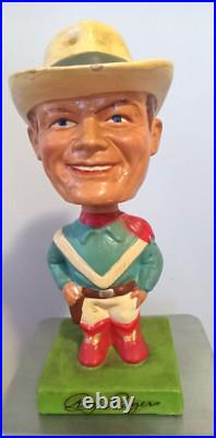 Vintage Roy Rogers 7 Tall Nodder Bobble Head Bobbing Head Exc Con 1962
