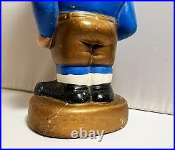 Vintage SAN DIEGO CHARGERS Bobblehead Nodder 1960s NFL Gold Base 7¼ age wear