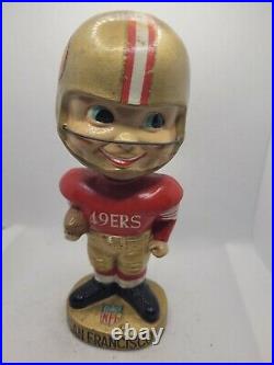 Vintage San Francisco 49ers Mascot 1965 Gold base Nodder Bobblehead Japan