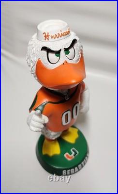 Vintage Sebastian Mascot University Miami Hurricanes Bobblehead Vintage Sebastian Mascot University Miami Hurricanes Bobblehead
