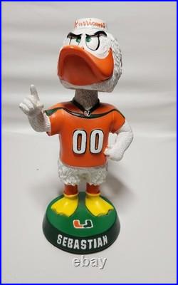 Vintage Sebastian Mascot University Miami Hurricanes Bobblehead Vintage Sebastian Mascot University Miami Hurricanes Bobblehead