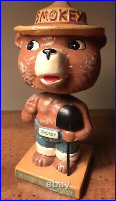 Vintage Smokey The Bear Bobblehead