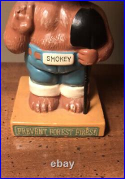 Vintage Smokey The Bear Bobblehead