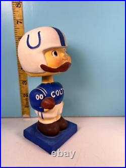 Vintage Square Base Baltimore Colts Football Bobblehead Nodder Made in Japan