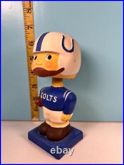 Vintage Square Base Baltimore Colts Football Bobblehead Nodder Made in Japan