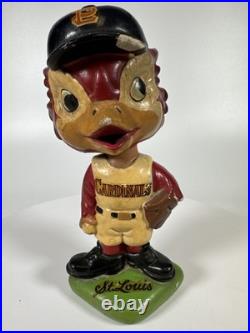 Vintage St. Louis Cardinals Fredbird Fred Bobble head 1962 Japan S. S. Corp