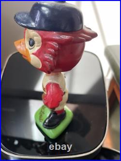 Vintage St. Louis Cardinals Fredbird Fred Bobble head 1962 Japan S. S. Corp
