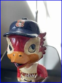 Vintage St. Louis Cardinals Fredbird Fred Bobble head 1962 Japan S. S. Corp
