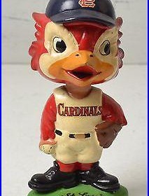 Vintage St. Louis Cardinals Mascot Red Bird Bobble Head Baseball