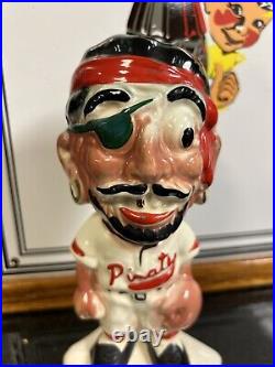 Vintage Stanford Pottery Pittsburgh Pirates Mascot Baseball Bank-Nice Shape