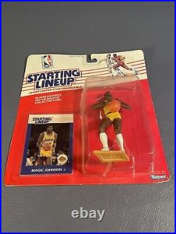 Vintage Starting Lineup Magic Johnson #32 Lakers Yellow Jersey Figurine New